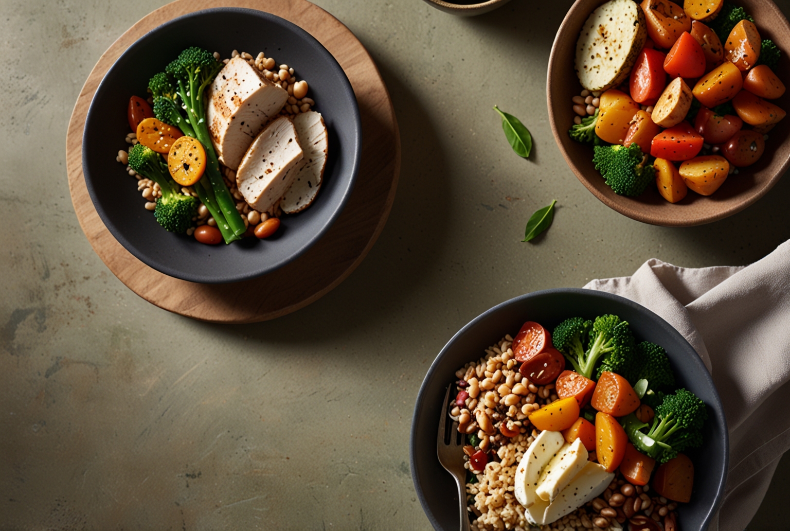 Temporary homepage photo showing several dishes